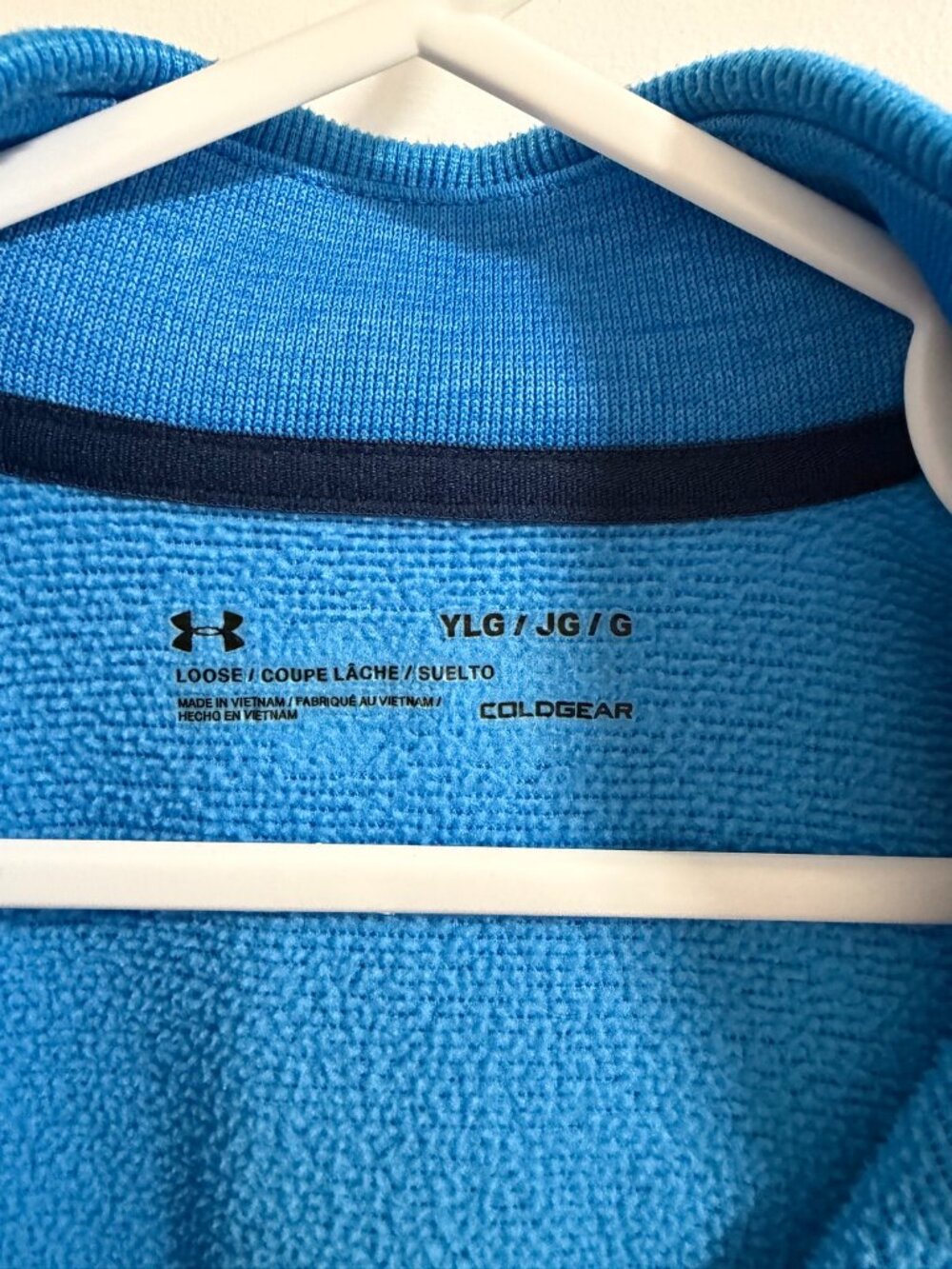 Under Armour Boys ColdGear 1/4 Zip YLG – Blue
